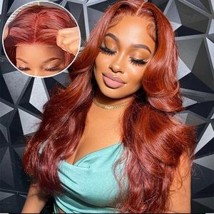 #33 Reddish Brown Color 8*5 Pre Cut HD Lace Closure Wig